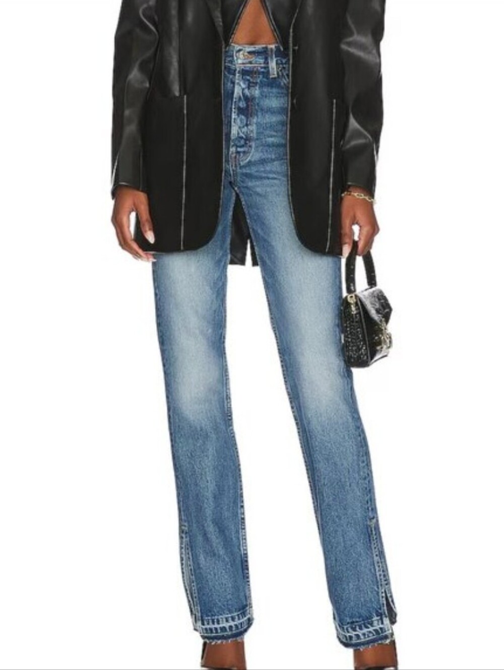 EB Denim "Unraveled" Reconstructed Straight Leg Jeans - Size 30 - Picture 16 of 16